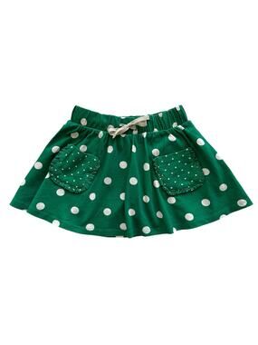 Mini Boden Green Polka Dot Skort Size 5-6y